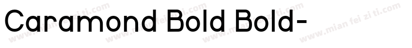 Caramond Bold Bold字体转换